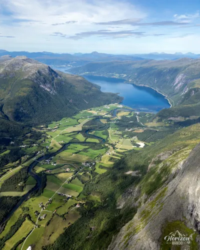 Eresfjord and Eresfjorden (drone view) Eresfjord and Eresfjorden (drone view)