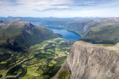 Goksoyra, Eresfjord and Eresfjorden (drone view) Goksoyra, Eresfjord and Eresfjorden (drone view)