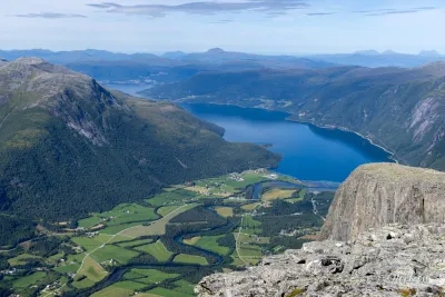 Eresfjorden from the summit of Goksoyra Eresfjorden from the summit of Goksoyra