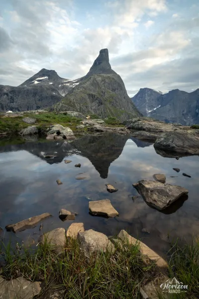 Romsdalshornet depuis Litlefjellet Romsdalshornet depuis Litlefjellet