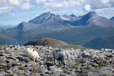 Vue à l'est depuis Blånebba Vue à l'est depuis Blånebba
