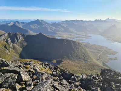 Vue à l'Ouest au sommet Vue à l'Ouest au sommet