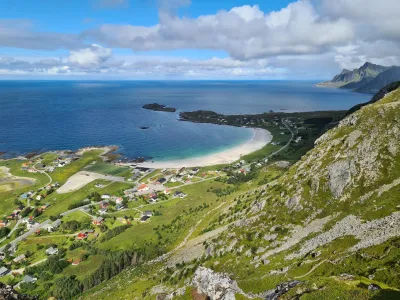 Plage et village de Ramberg Plage et village de Ramberg