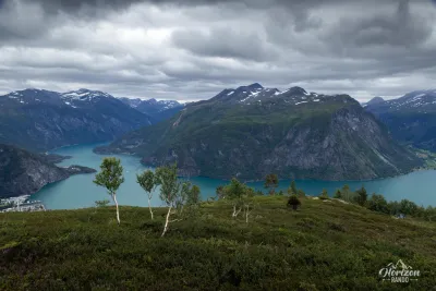 Panorama de Norddalsfjord Panorama de Norddalsfjord