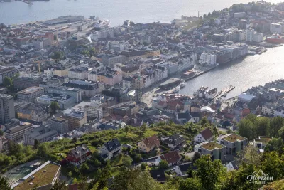 Le centre animé de Bergen