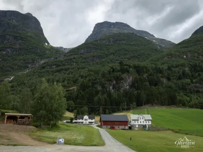 Départ depuis le camping d'Oldevatn Départ depuis le camping d'Oldevatn