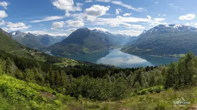 Panorama d'Innvikfjord Panorama d'Innvikfjord