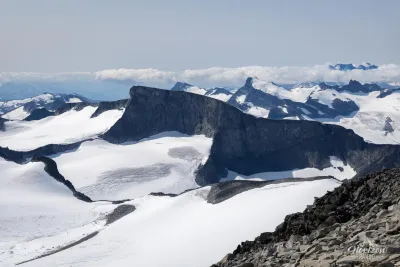 Premières vues sur les glaciers, magique ! Premières vues sur les glaciers, magique !