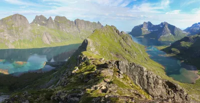 Panorama au sommet de Brunakseltinden