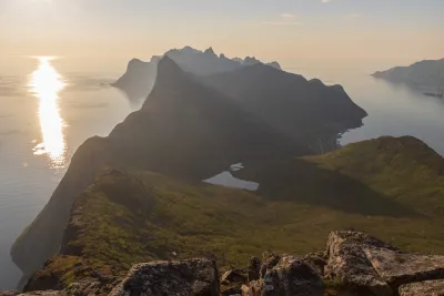 Vue vers le Nord depuis le sommet de Barden Vue vers le Nord depuis le sommet de Barden