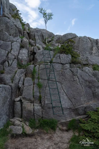 Section technique équipée d'une échelle Section technique équipée d'une échelle