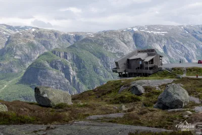 Øygardstølen, un restaurant panoramique situé au départ Øygardstølen, un restaurant panoramique situé au départ