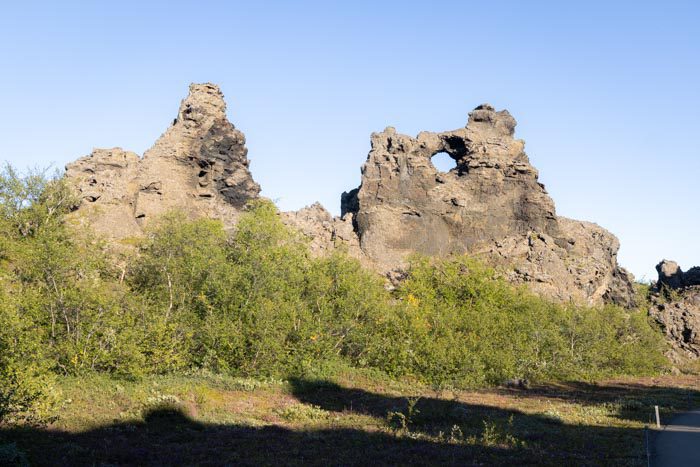 Randonnée du Champ de lave de Dimmuborgir