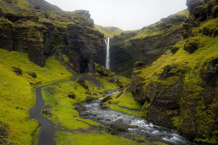 Randonnée de la Cascade de Kvernufoss