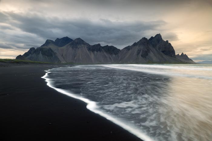 Vestrahorn et la plage de Stokksnes